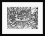Relaxing in an arbour, 1577 by Thomas Hill