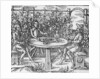 Relaxing in an arbour, 1577 by Thomas Hill