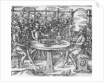 Relaxing in an arbour, 1577 by Thomas Hill