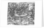 Relaxing in an arbour, 1577 by Thomas Hill