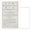 Titlepage of God's Protecting Providence, 1700 by Anonymous