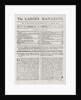 The Ladies Magazine, 1752 by English School