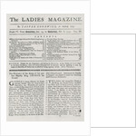 The Ladies Magazine, 1752 by English School