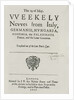 Weekly News, 1622 by English School