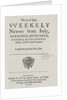 Weekly News, 1622 by English School