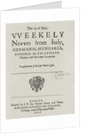Weekly News, 1622 by English School