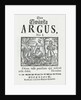 First issue 'Then Swänska Argus', 1732 by Swedish School