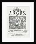 First issue 'Then Swänska Argus', 1732 by Swedish School