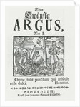 First issue 'Then Swänska Argus', 1732 by Swedish School