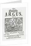 First issue 'Then Swänska Argus', 1732 by Swedish School