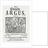 First issue 'Then Swänska Argus', 1732 by Swedish School