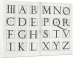 Serlio's alphabet, 1539 by Sebastiano Serlio