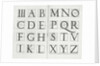 Serlio's alphabet, 1539 by Sebastiano Serlio