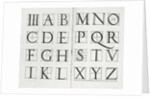 Serlio's alphabet, 1539 by Sebastiano Serlio