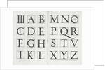 Serlio's alphabet, 1539 by Sebastiano Serlio
