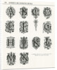 Decorative initials, 1889 by Anonymous