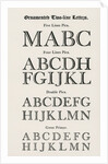 Ornamented Two-line Letters from Joseph Fry & Sons, 1785 by English School