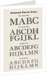 Ornamented Two-line Letters from Joseph Fry & Sons, 1785 by English School