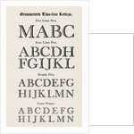 Ornamented Two-line Letters from Joseph Fry & Sons, 1785 by English School
