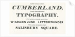 Specimen typefaces from William Caslon by English School