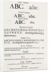 Specimen typefaces by English School