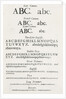 Specimen typefaces by English School