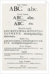 Specimen typefaces by English School