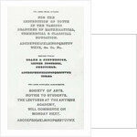 Specimen typefaces by English School