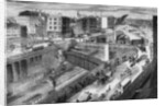 Farringdon Road and the Metropolitan Railway looking north, 1868 by English School