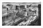 Farringdon Road and the Metropolitan Railway looking north, 1868 by English School