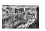 Farringdon Road and the Metropolitan Railway looking north, 1868 by English School