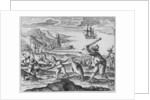Penguin hunting, 1598 by Dutch School