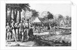 Dutch traders entertain local Polynesians, 1624 by Dutch School