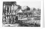 Dutch traders entertain local Polynesians, 1624 by Dutch School