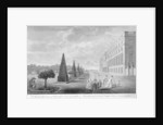 An Oblique View of the East Front of Hampton Court with part of the Garden, c.1744 by John Tinney