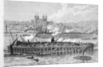 Progress of the Works of the Tower Bridge over the Thames, 1888 by English School
