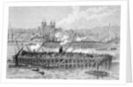 Progress of the Works of the Tower Bridge over the Thames, 1888 by English School