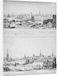 Catholic town in 1440 and the same town in 1840 by Augustus Welby Pugin