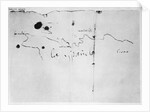 Sketch of the coast of Espanola, drawn by Columbus on the first voyage by Christopher (attr.to) Columbus