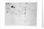 Sketch of the coast of Espanola, drawn by Columbus on the first voyage by Christopher (attr.to) Columbus