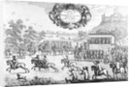 The Last Horse Race run before Charles the Second of Blessed Memory by Dorsett Ferry, near Windsor Castle, August 24th 1684, 1687 by Francis Barlow