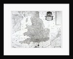 A New Map of the Kingdom of England and the Principalitie of Wales, 1669 by William Berry