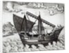 A Chinese Junk by Johannes Baptista van the Younger Doetechum