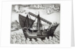 A Chinese Junk by Johannes Baptista van the Younger Doetechum