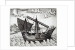 A Chinese Junk by Johannes Baptista van the Younger Doetechum