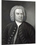 Portrait of Johann Sebastian Bach, German composer by Elias Gottleib (after) Haussmann