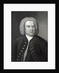 Portrait of Johann Sebastian Bach, German composer by Elias Gottleib (after) Haussmann