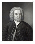Portrait of Johann Sebastian Bach, German composer by Elias Gottleib (after) Haussmann