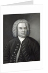 Portrait of Johann Sebastian Bach, German composer by Elias Gottleib (after) Haussmann