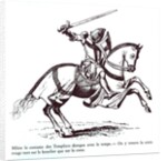 Illustration of a Knight Templar by French School